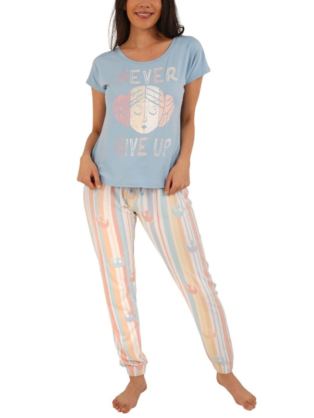 Munki Munki Womens Star Wars Printed Pajama Top,1-Piece